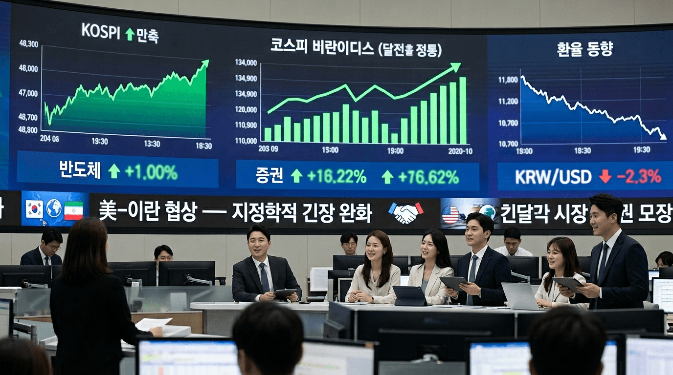 [긴급] 협상 기대감이 반영되며 코스피 5967.75로 장 마감, 2.74% 상승
