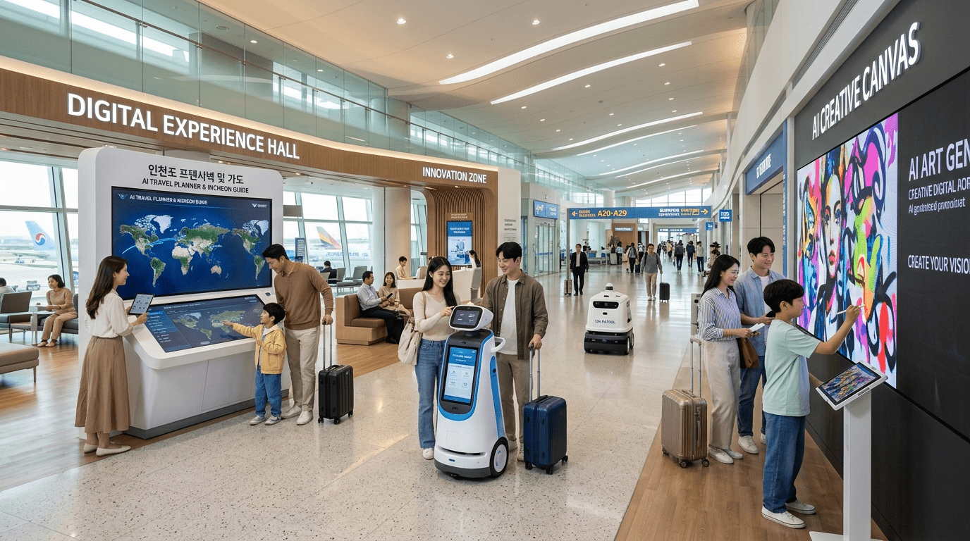 미래기술을 직접 만나는 인천공항 디지털 체험 전시관 엑스포트 문 열다