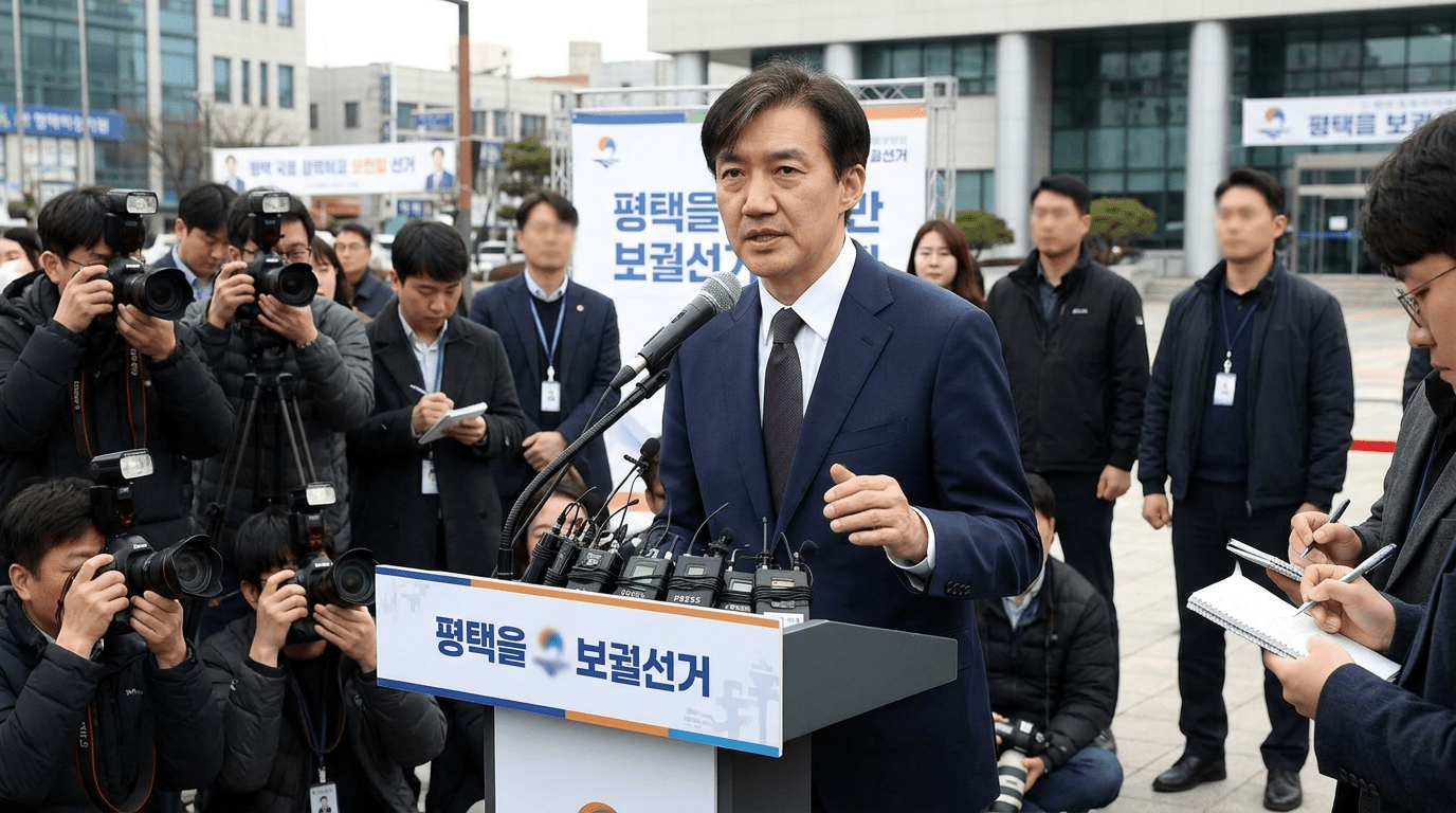 [속보] 조국, 육월 삼일 평택 국회의원 재선거 출마 선언