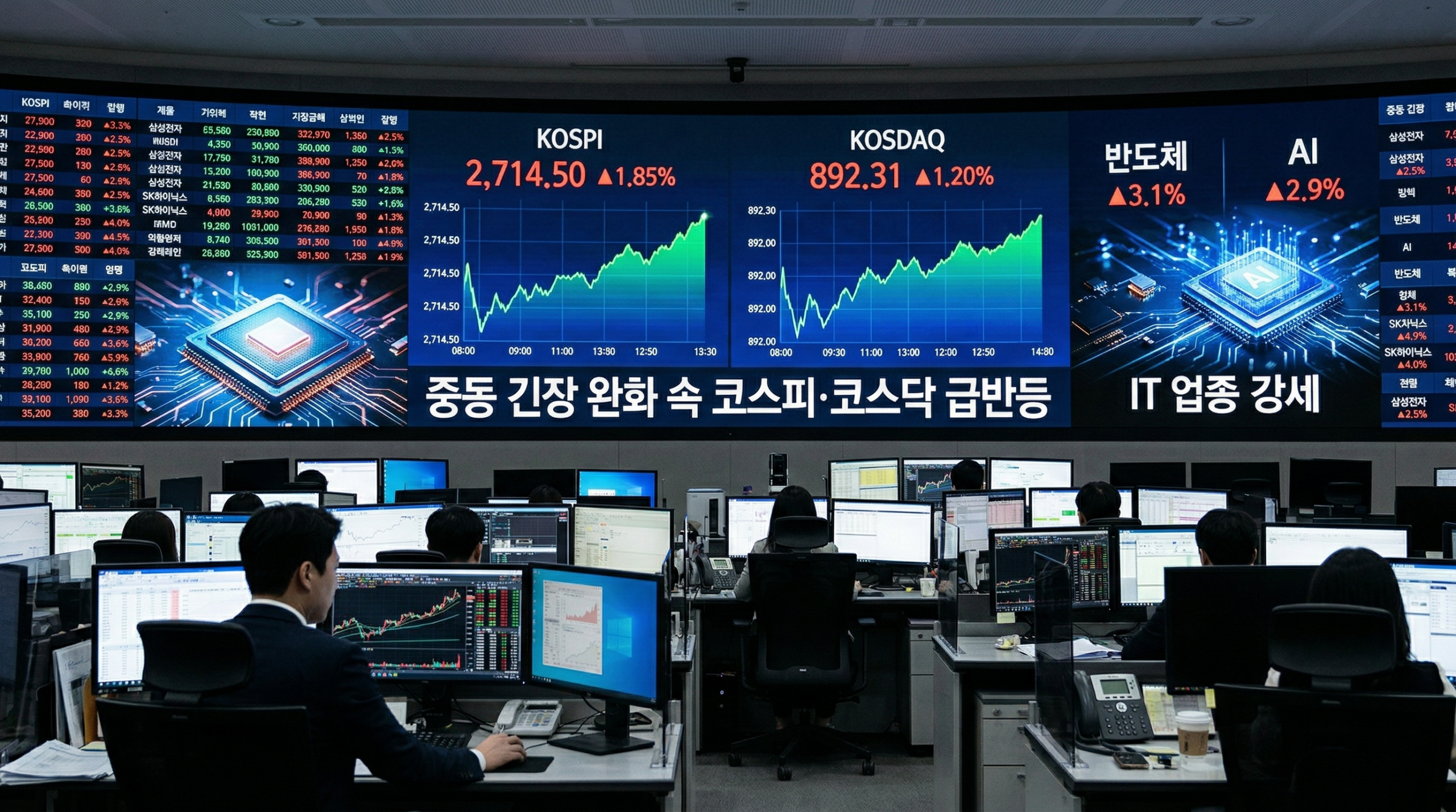 중동전쟁 이후 처음, 코스피가 6200선을 다시 넘어서며 2.21% 상승으로 거래를 마쳤다 - 매일경제