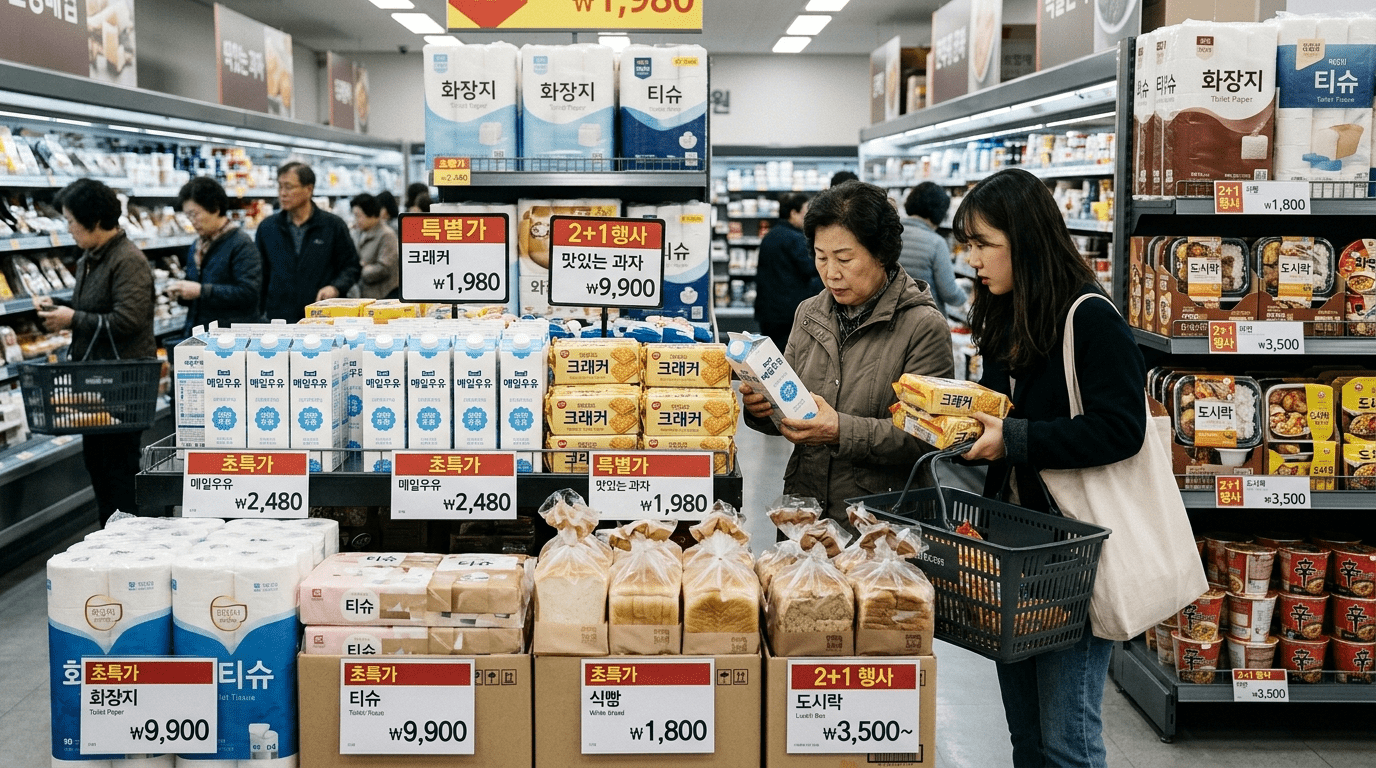 달아오른 초저가 경쟁, 천팔백팔십 원 우유까지 시장에 나왔다