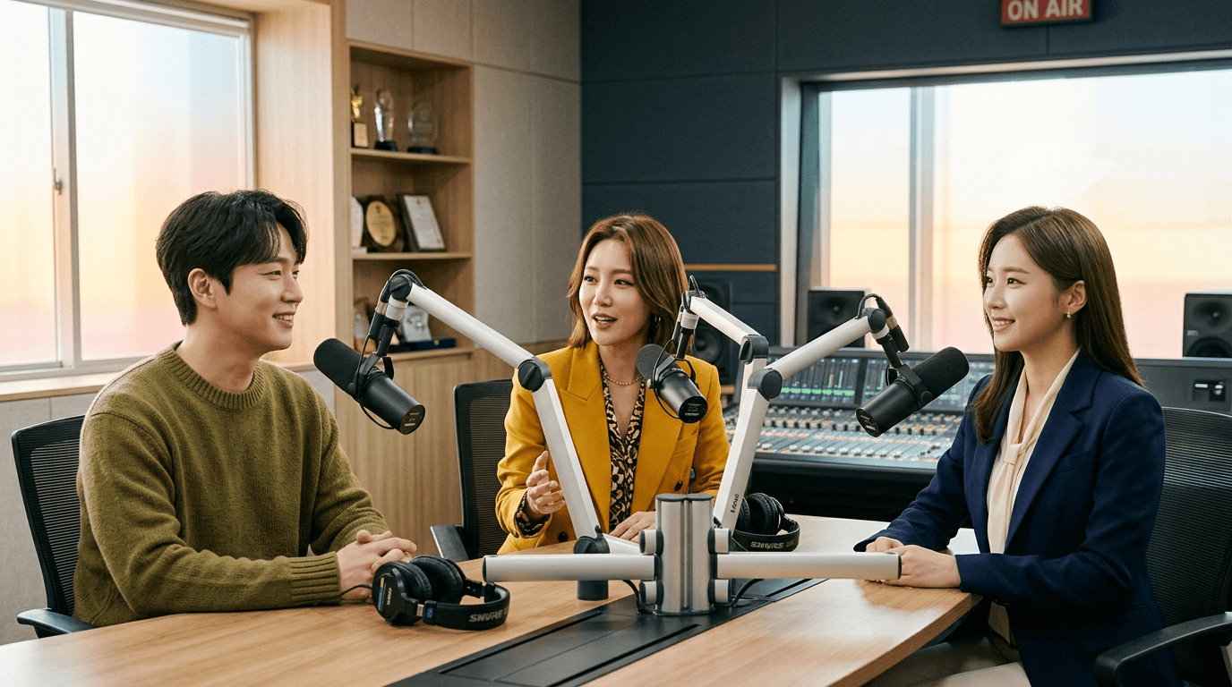KBS 쿨에프엠 진행진이 새롭게 바뀐다… 폴킴·가비·허유원이 새로운 디제이로 합류하고, 이은지·하하·이슬기는 프로그램을 떠난다