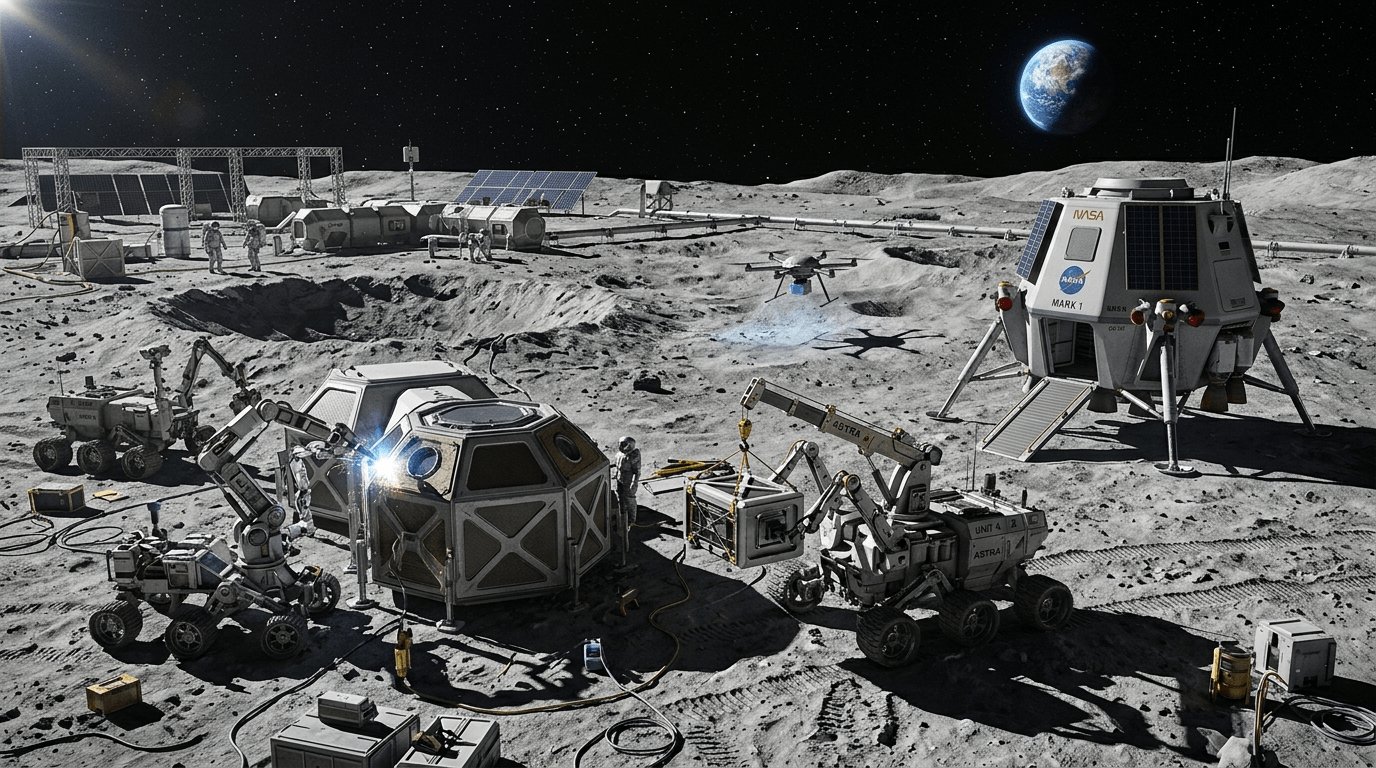 NASA, 달 기지 건설 시동…블루 오리진·파이어플라이와 계약