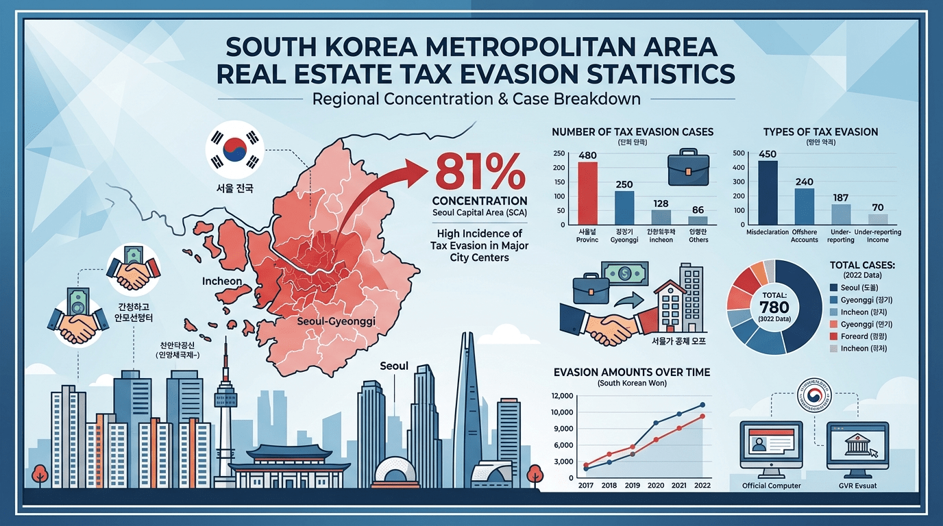 5개월간 부동산 탈세 제보, 수도권에 80% 집중