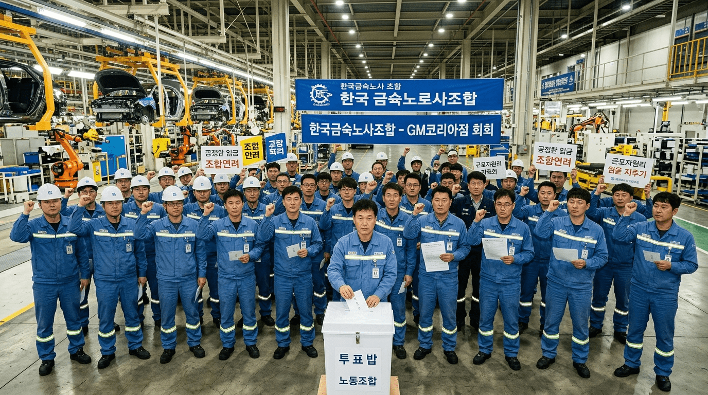 한국GM 노조, 쟁의행위 찬성률 86.5%…파업 수순 본격화