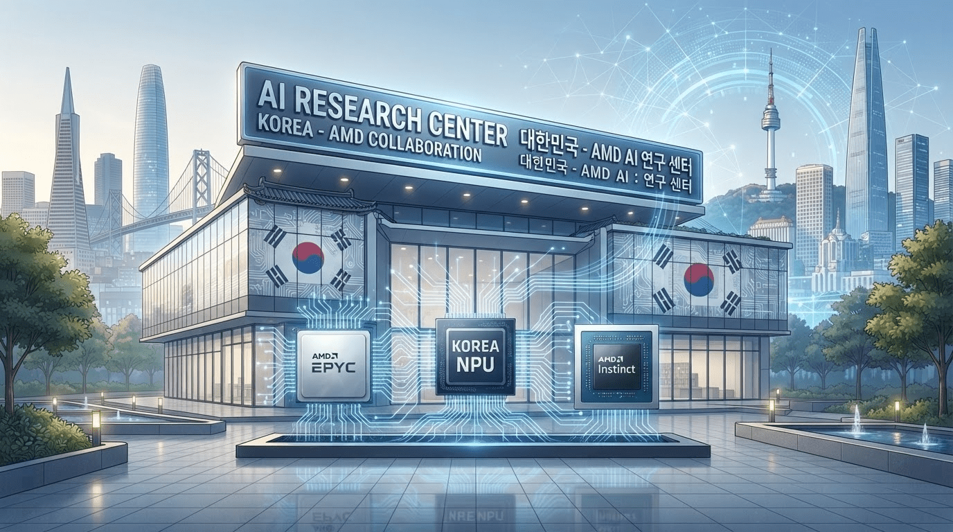 미국 AMD, 한국에 인공지능 연구소 설립 발표 개방형 컴퓨팅 인프라 구축도 동시 추진