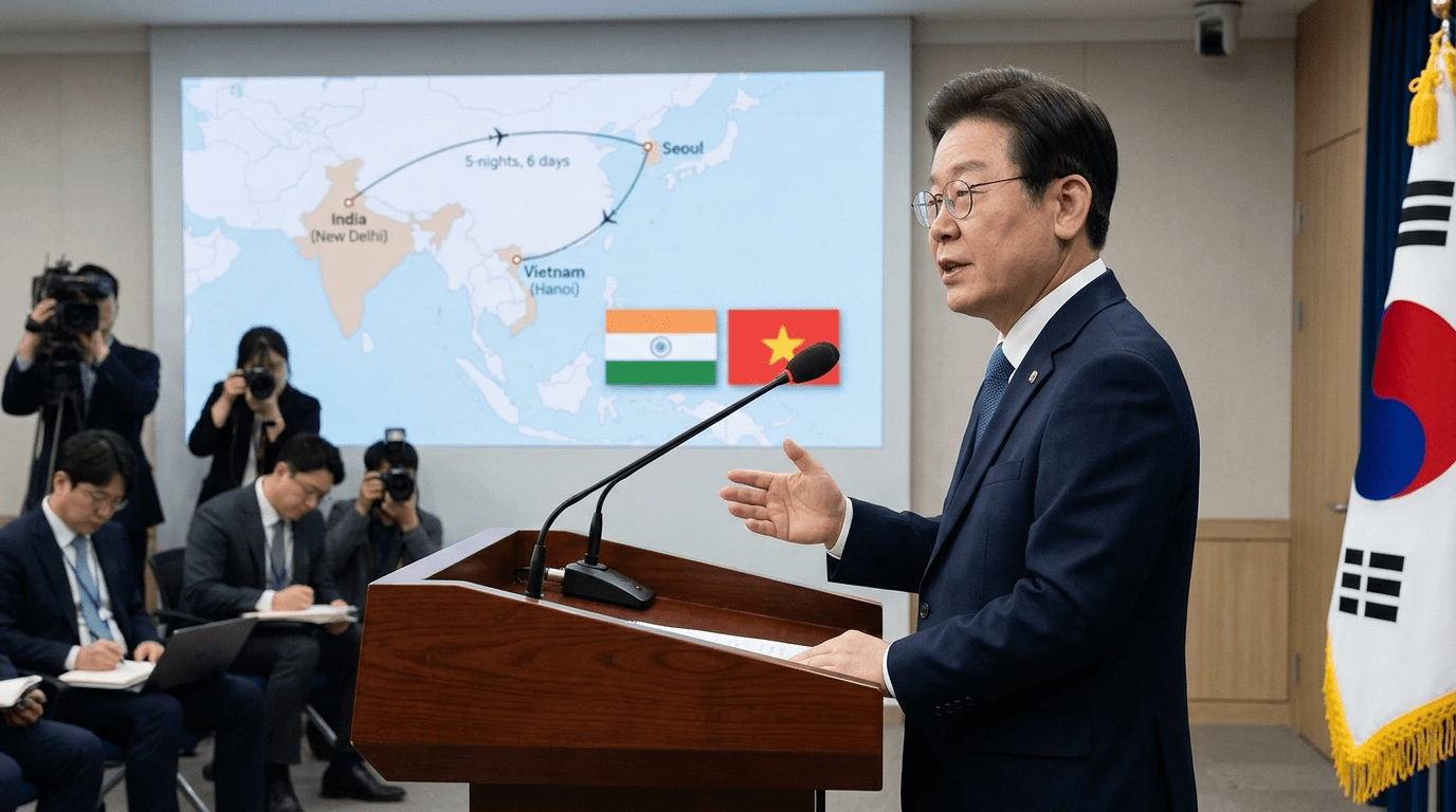 [긴급] 이 대통령, 19일부터 5박 6일 동안 인도·베트남 방문 일정 돌입