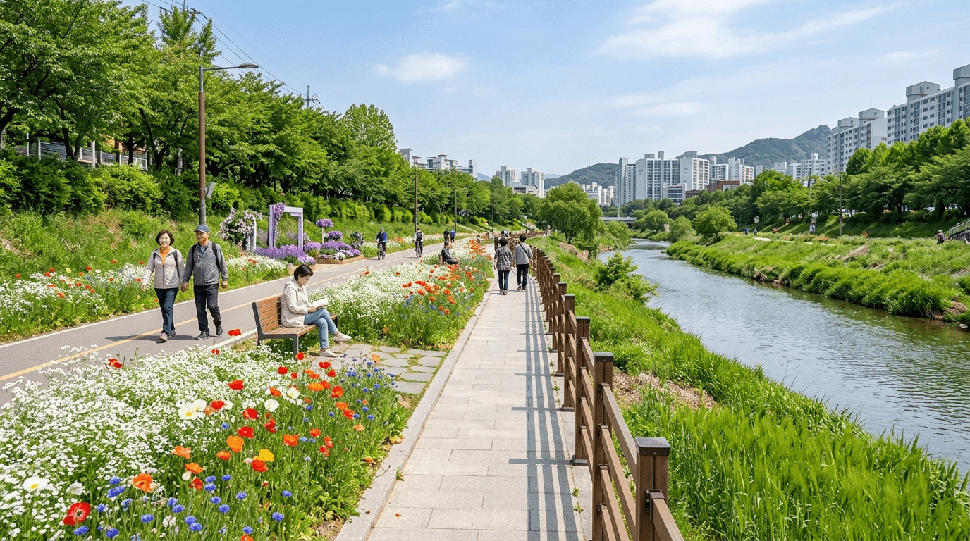 노원구, 하천가를 봄꽃 산책길로 새롭게 꾸며 걷기 좋은 명소를 넓힌다