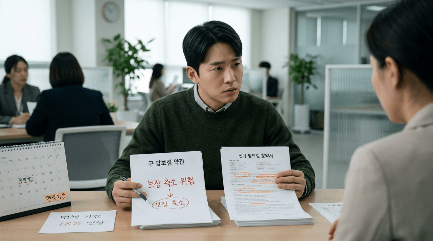 설계사 말만 믿고 암보험을 섣불리 갈아탔다간 오천만 원 손해, 요즘 특히 조심해야 할 보험 변경의 함정