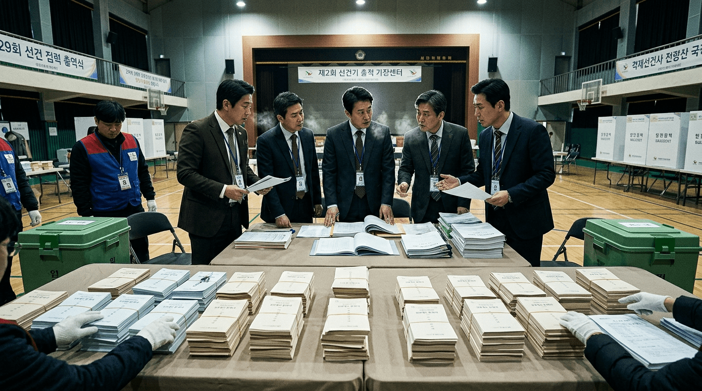 與 "선관위 투표용지 부족 사태, 필요하면 특검도 염두"