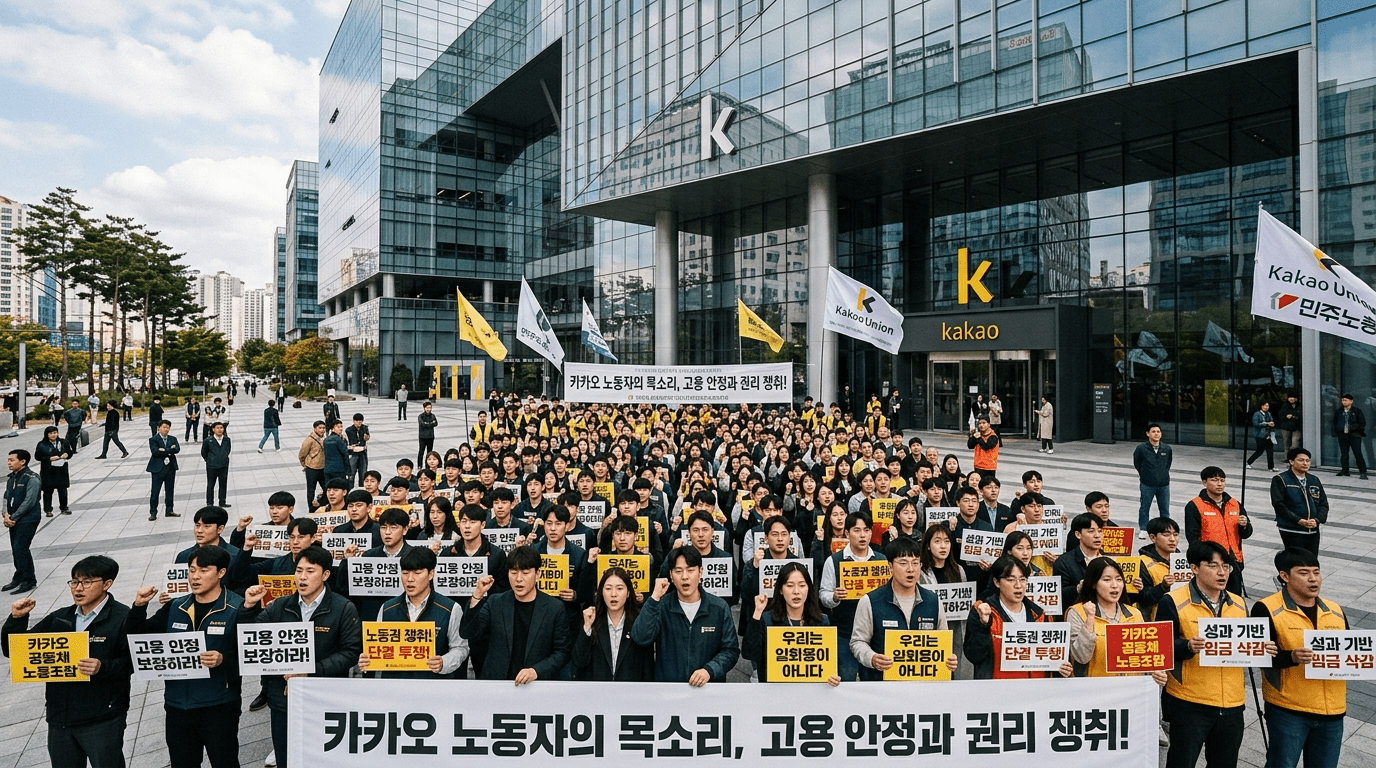 카카오 노조, 10일 부분파업 예고…“교섭 상황 따라 파업 수위 강화”