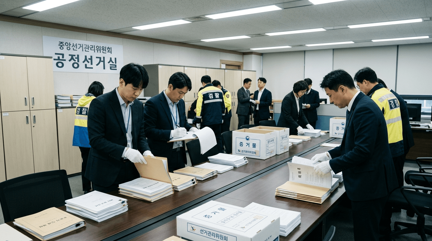 ‘투표지 부족’ 선관위 13시간 압수수색…노태악 등 줄소환 전망