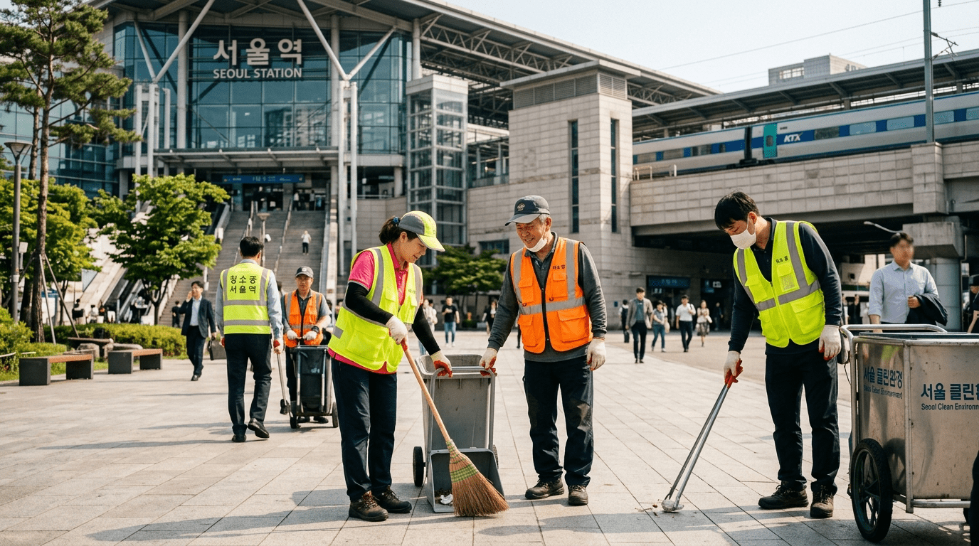 코레일, 철도역 노숙인 110명 일자리 제공