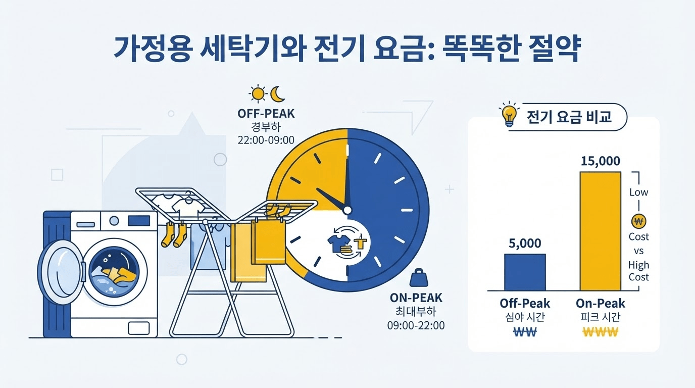 퇴근 후 빨래하면 전기료 두배?…주택용 시간대별 요금제 따져보니
