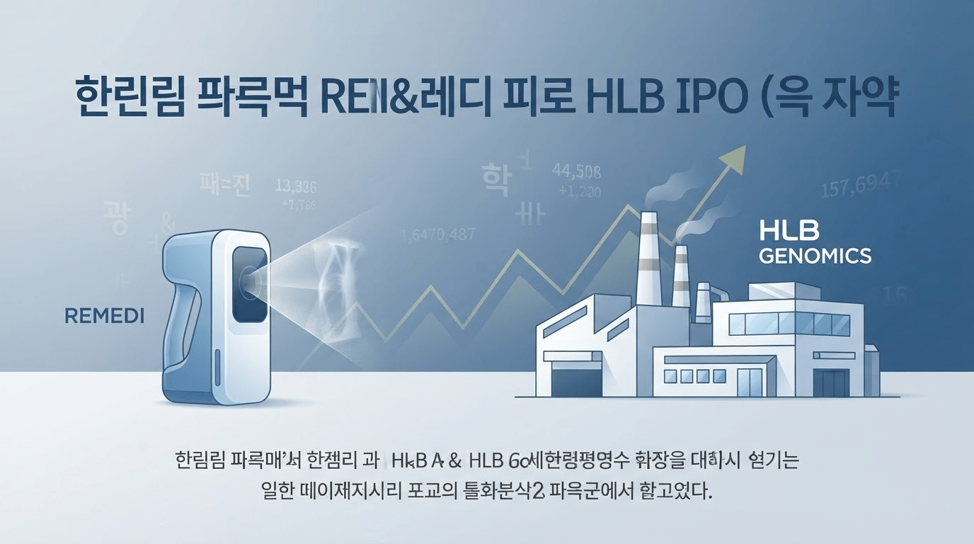 HLB제노믹스 공모청약 개시…모회사 레메디 코스닥 상장 첫 발걸음